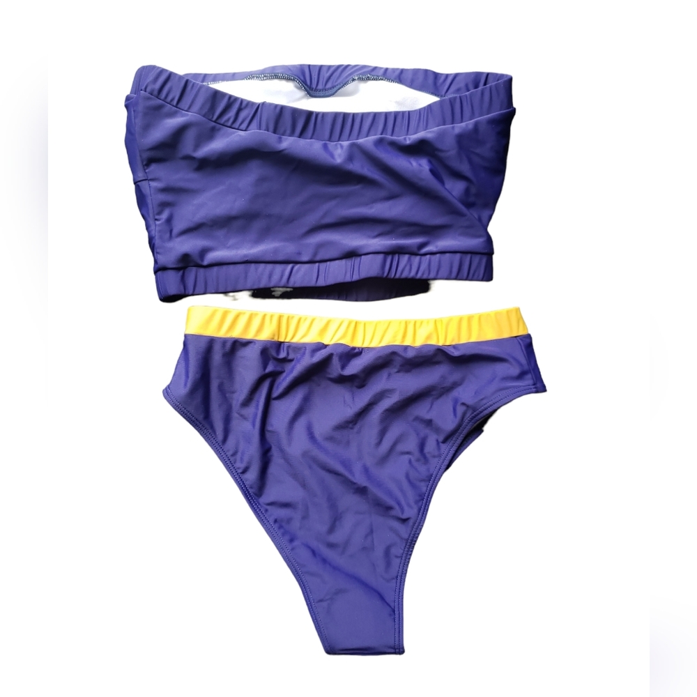 NWOT Blue and Gold Bikini